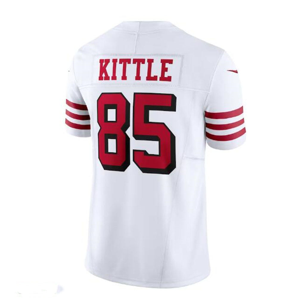 SF. 49ers #85 George Kittle Alternate Vapor F.U.S.E. Limited Jersey - White Stitched American Football Jersey - Main View