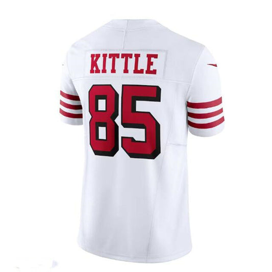 SF. 49ers #85 George Kittle Alternate Vapor F.U.S.E. Limited Jersey - White Stitched American Football Jersey - Main View