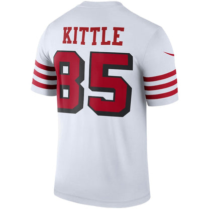 SF.49ers #85 George Kittle Color Rush Legend Jersey White Stitched American Football Jerseys 2022 - Main View