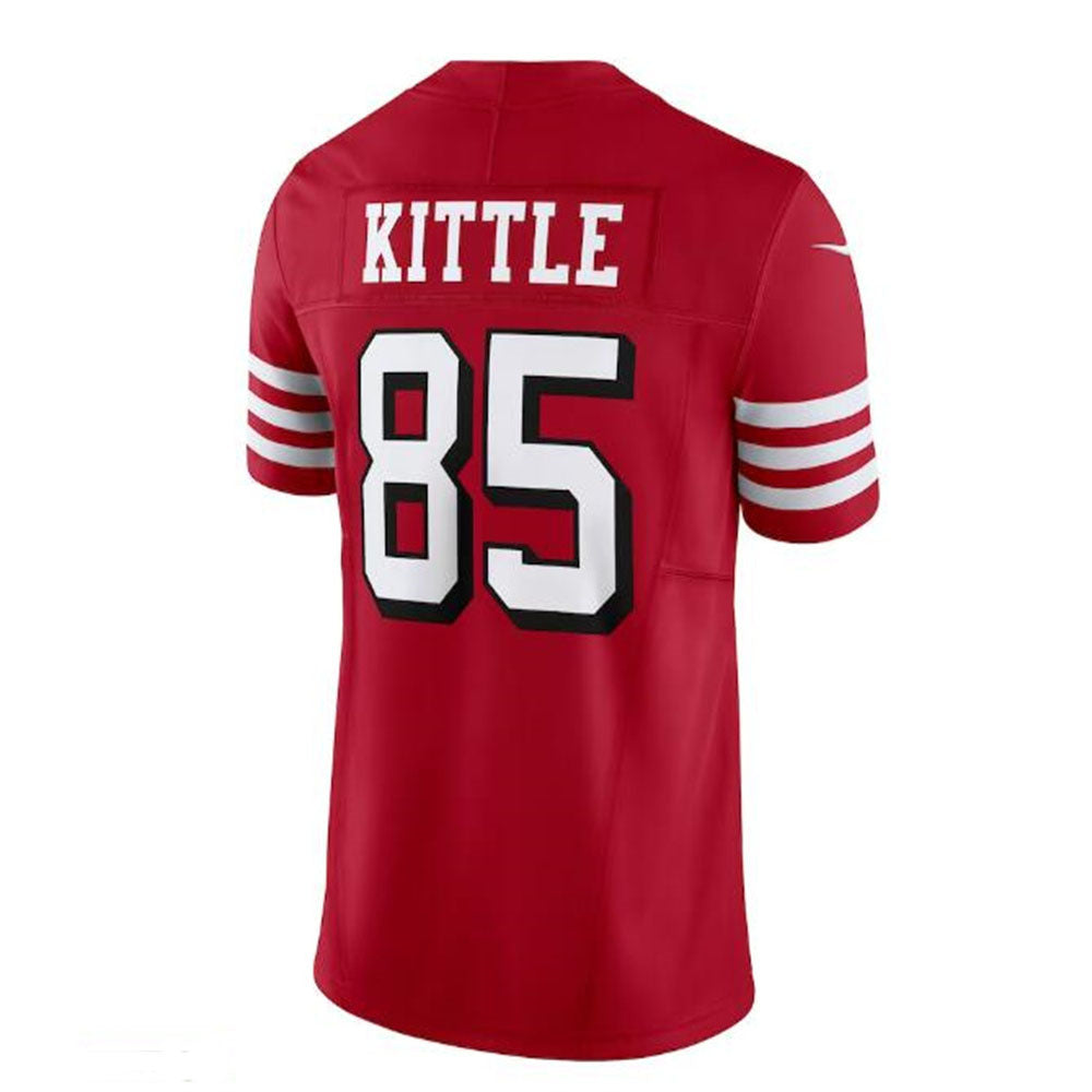 SF. 49ers #85 George Kittle Vapor F.U.S.E. Limited Jersey - Scarlet Stitched American Football Jersey - Main View