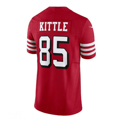 SF. 49ers #85 George Kittle Vapor F.U.S.E. Limited Jersey - Scarlet Stitched American Football Jersey - Main View