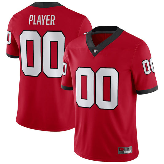 Custom G.Bulldogs Pick-A-Player NIL Replica Football Jersey Red American Stitched College Jerseys - Main View