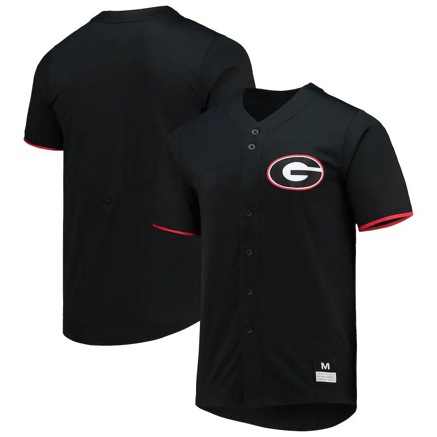 G.Bulldogs Replica Baseball Jersey Black Stitched American College Jerseys - Main View