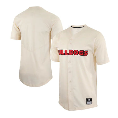 G.Bulldogs Replica Baseball Jersey Natural Stitched American College Jerseys - Main View