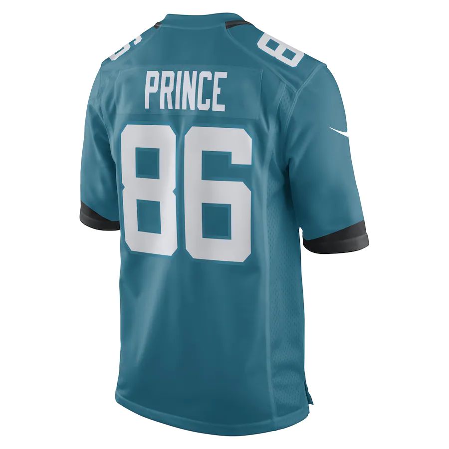 J.Jaguars #86 Gerrit Prince Teal Team Game Player Jersey Stitched American Football Jerseys - Main View