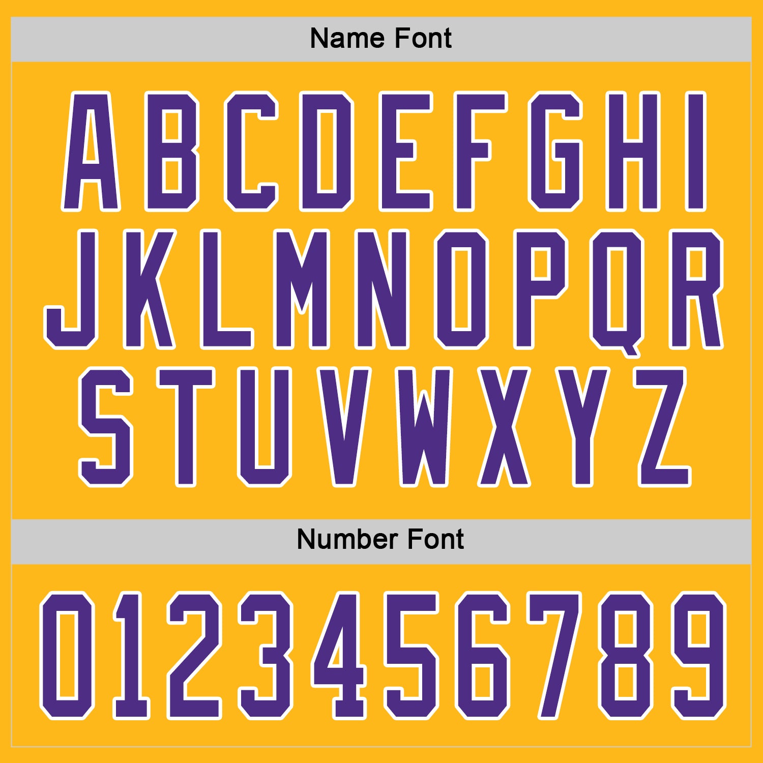 Custom Gold Purple-White Hockey Jersey view 4