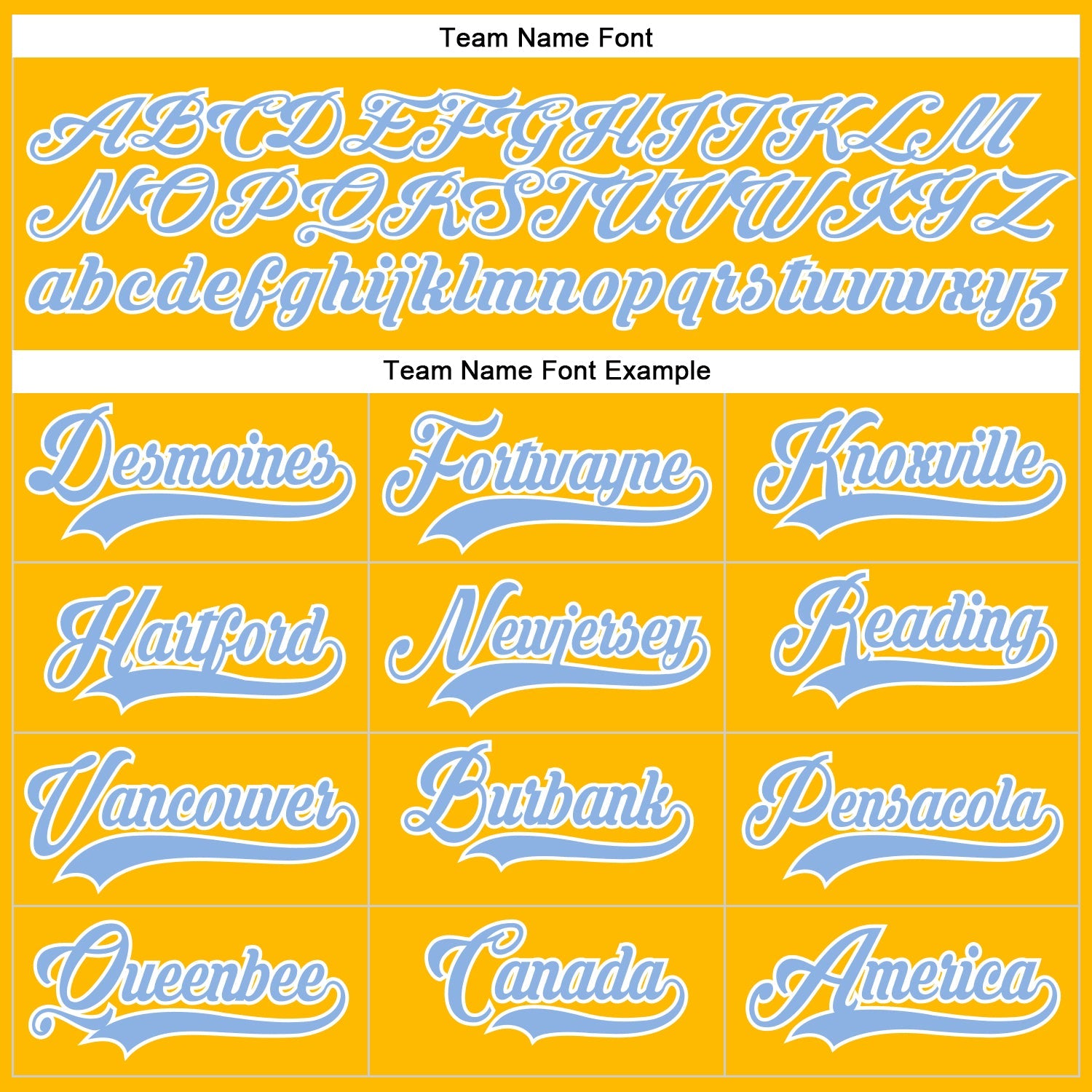 Custom Gold White-Light Blue Hockey Lace Neck Jersey view 4