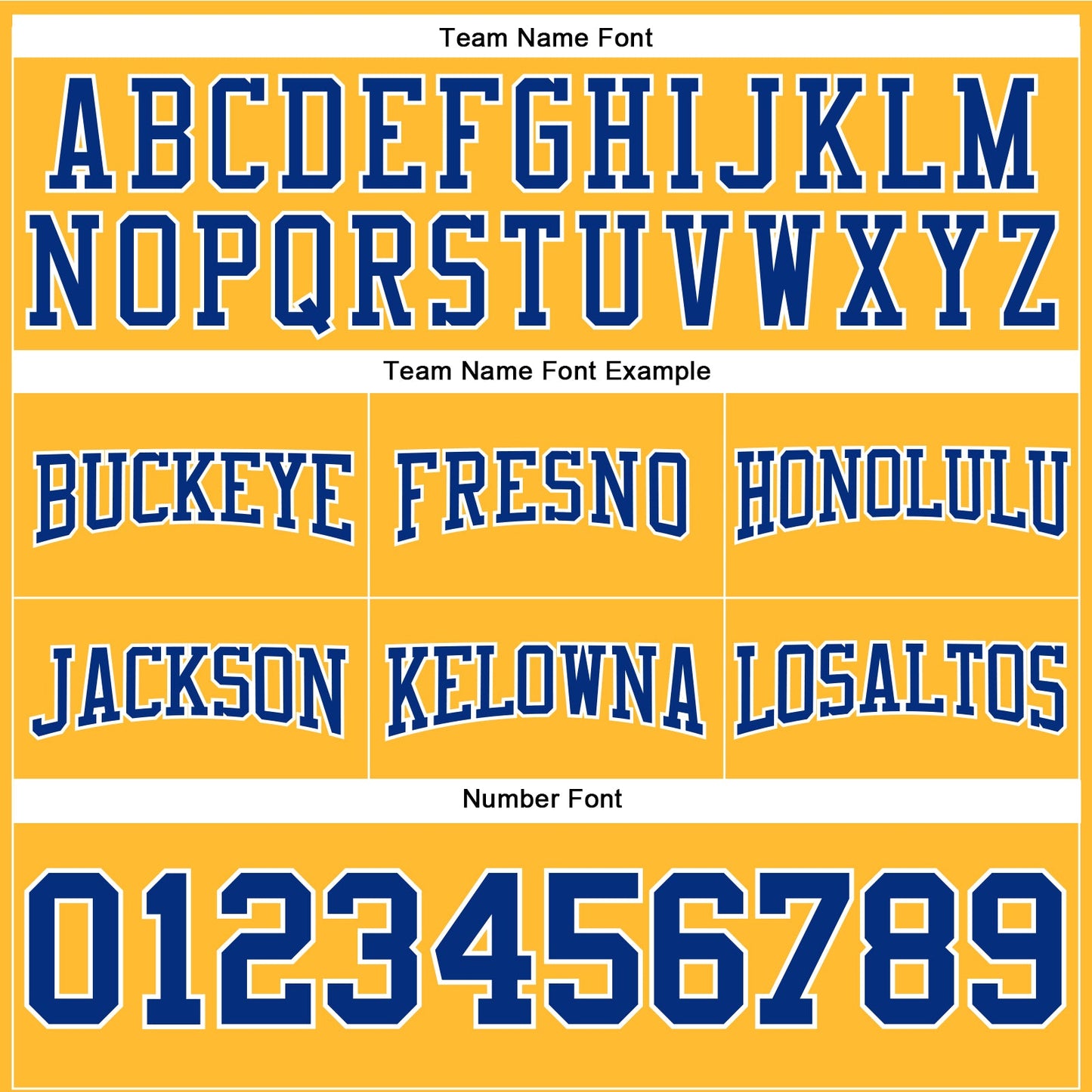 Custom Stitched Gold Royal-White Football Pullover Sweatshirt Hoodie view 3
