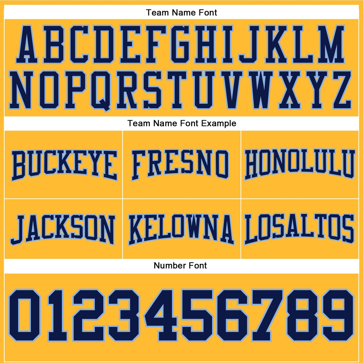 Custom Stitched Gold Navy-Light Blue Football Pullover Sweatshirt Hoodie view 3