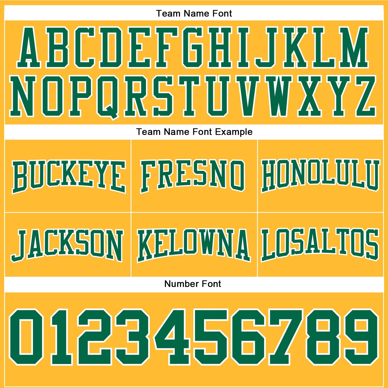 Custom Stitched Gold Kelly Green-White Football Pullover Sweatshirt Hoodie view 3