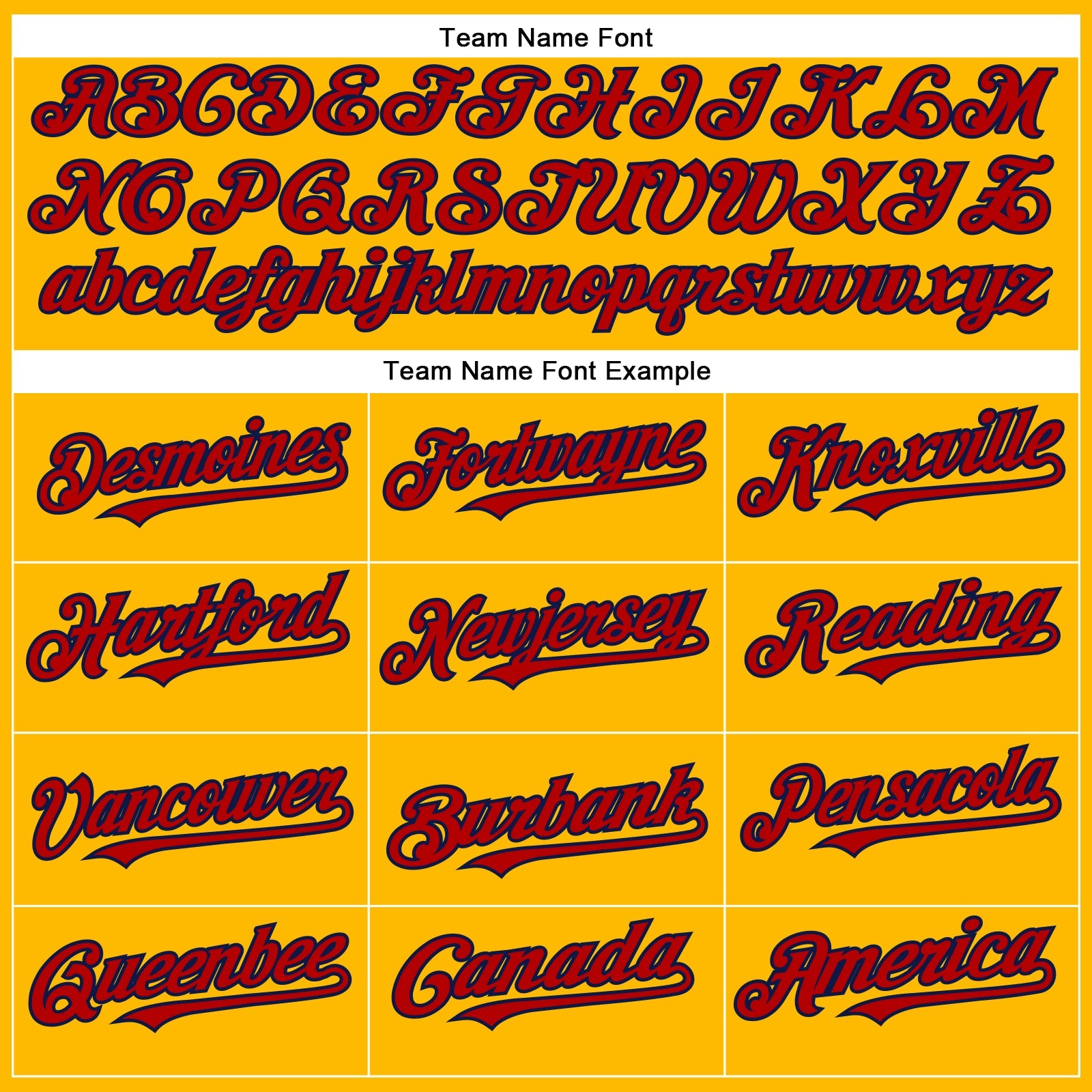 Custom Gold Red-Navy Authentic Baseball Jersey view 4