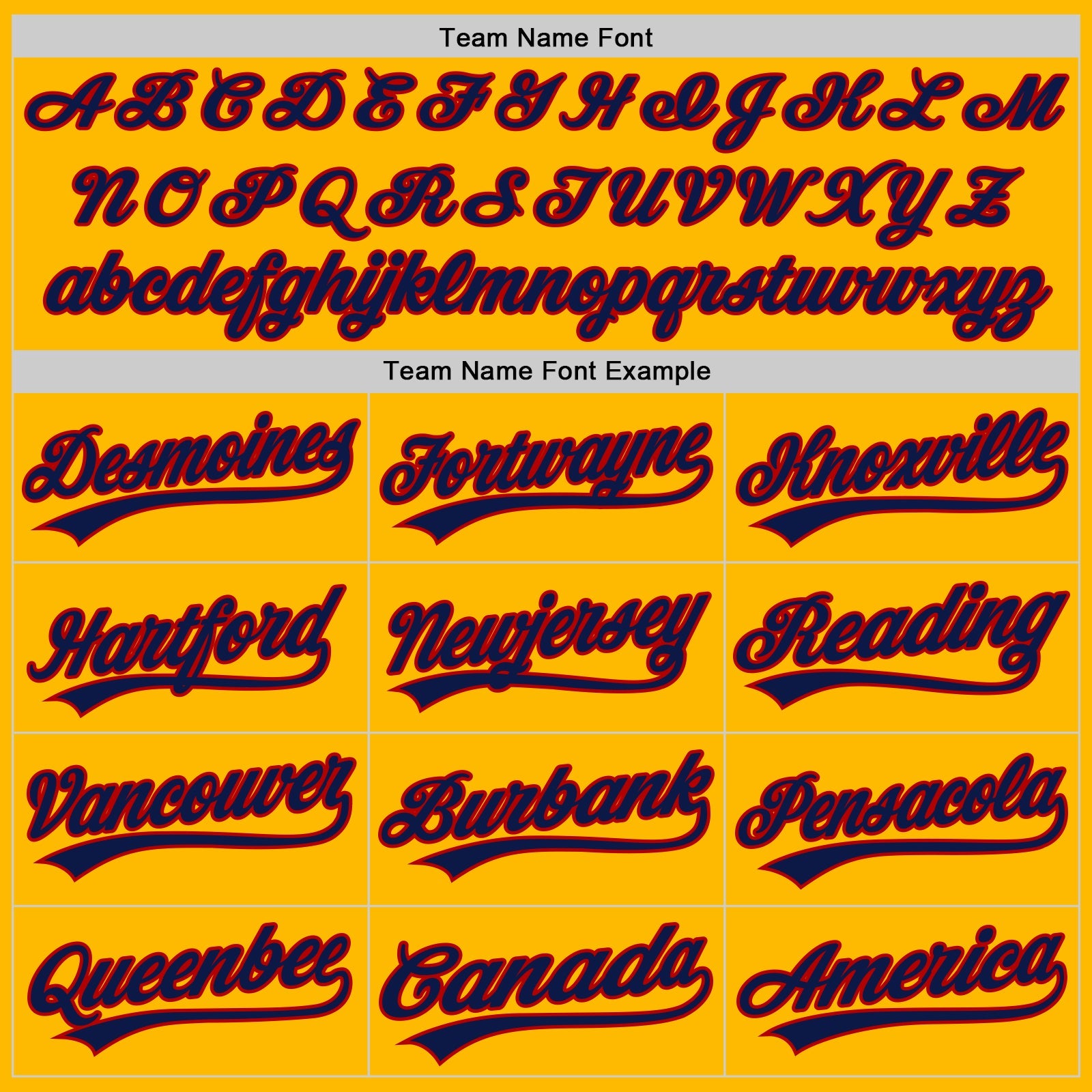 Custom Gold Navy-Red Authentic Throwback Baseball Jersey view 4
