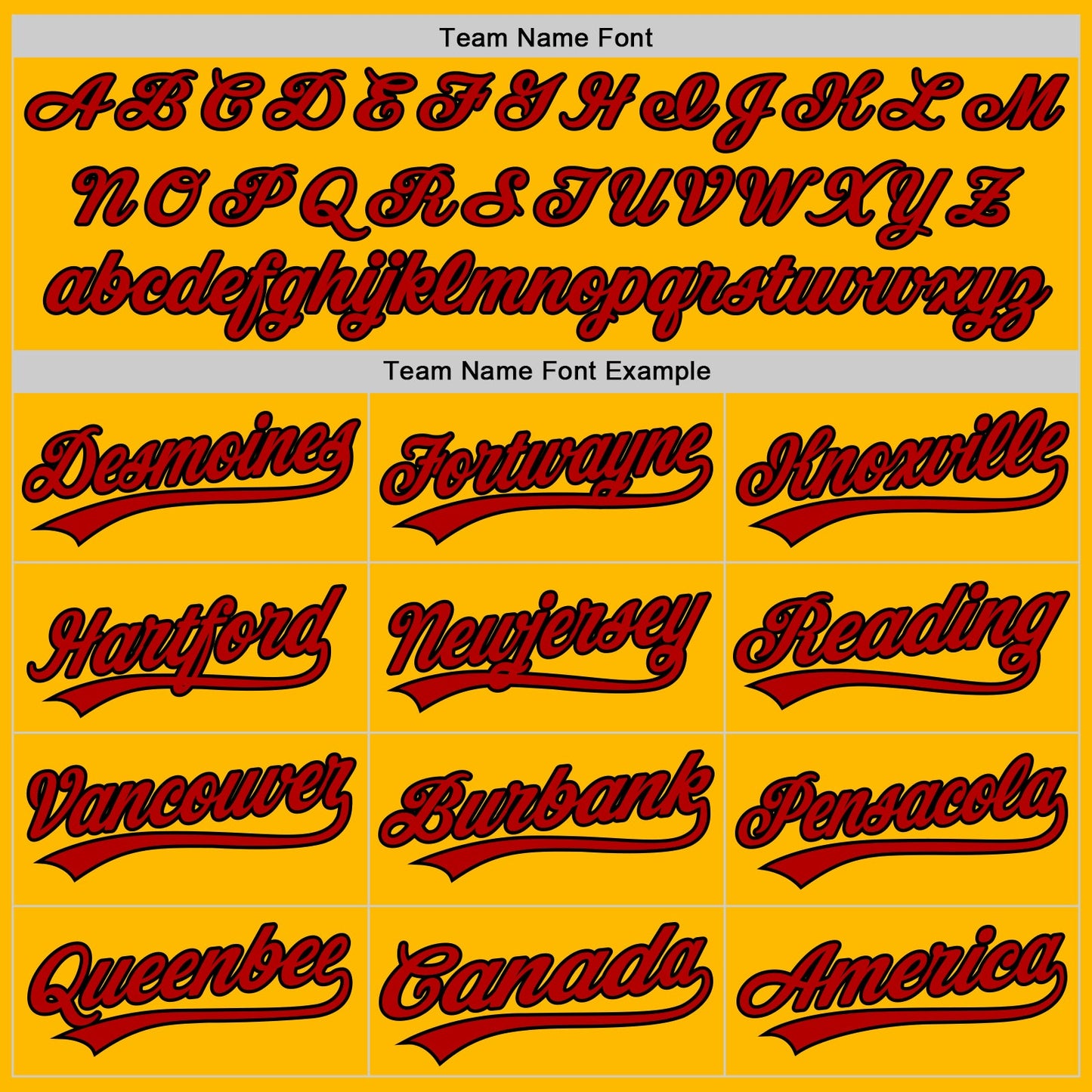 Custom Gold Red-Black Authentic Throwback Baseball Jersey view 4