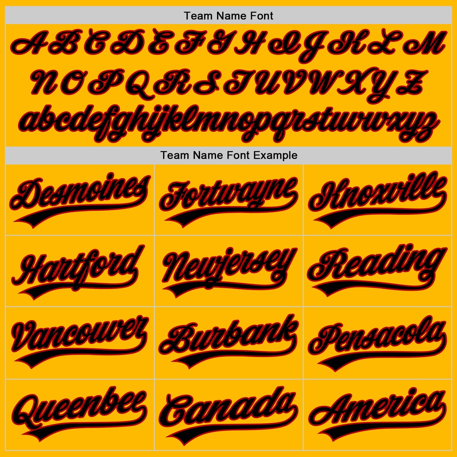 Custom Gold Black-Red Authentic Throwback Baseball Jersey view 4