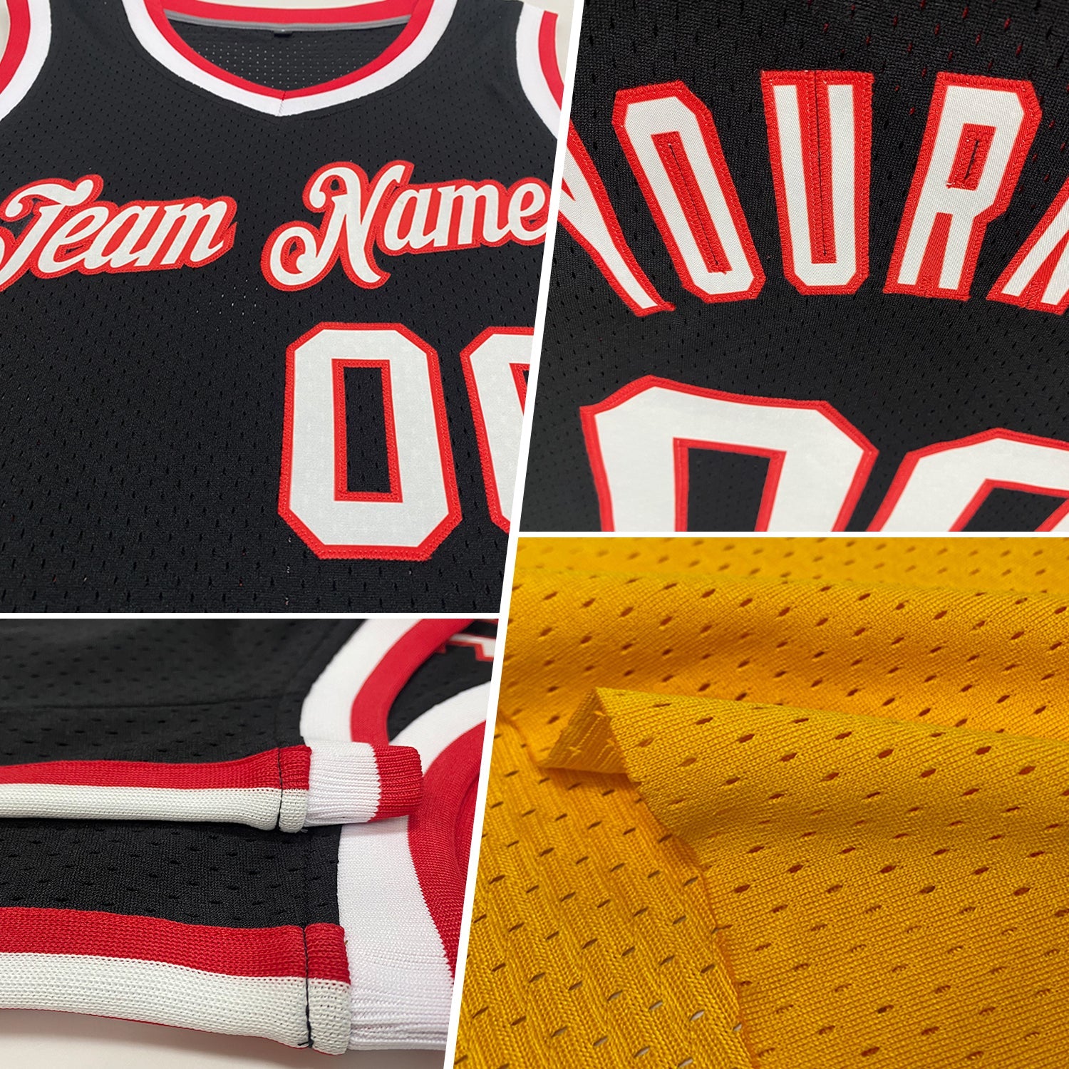 Custom Gold Blue-Navy Authentic Throwback Basketball Jersey view 2