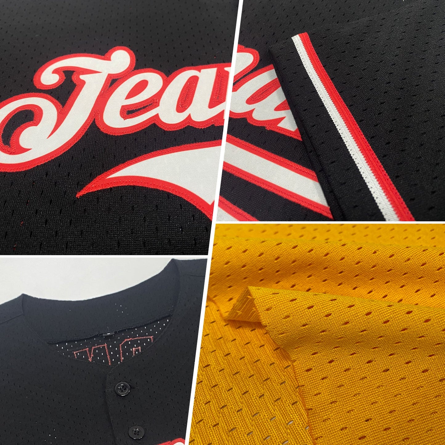 Custom Gold Purple-White Mesh Authentic Throwback Baseball Jersey view 2