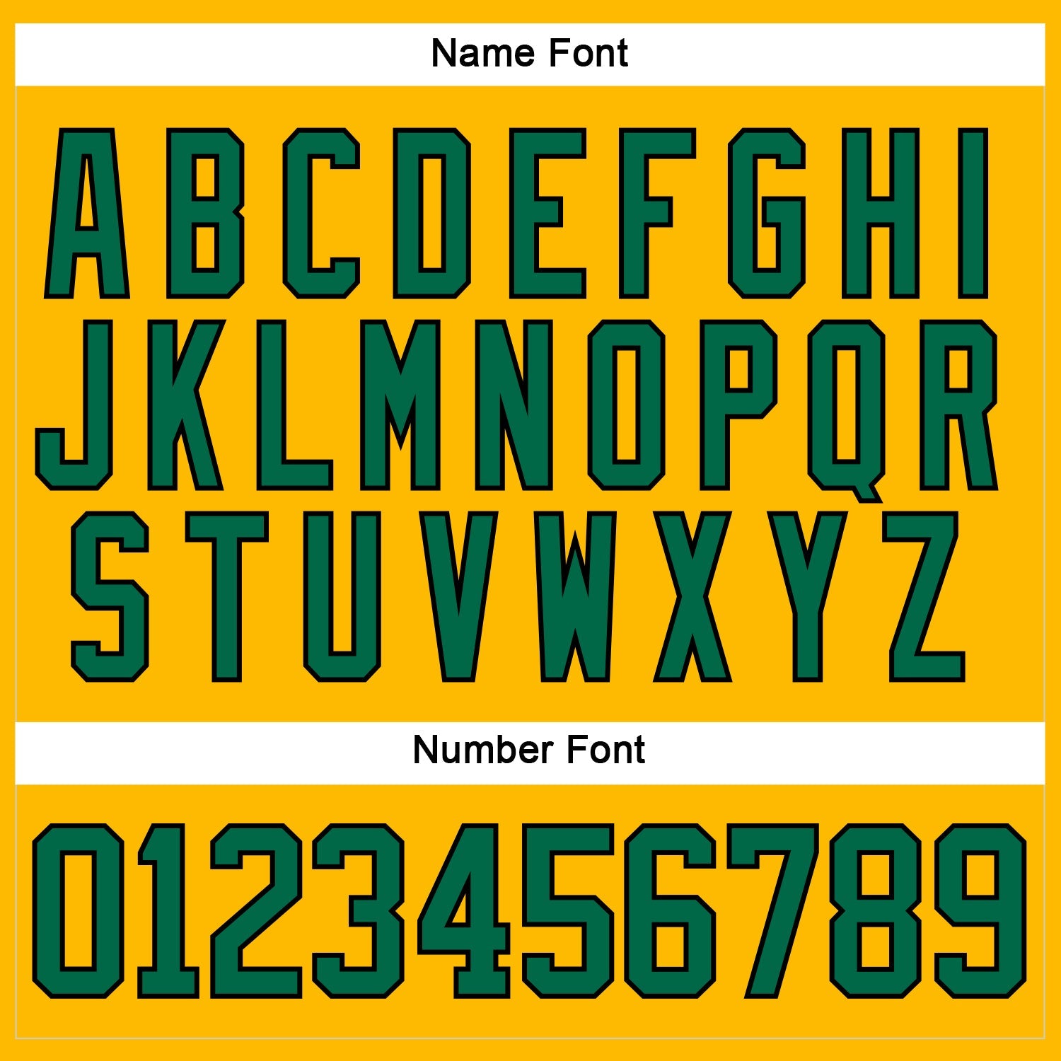 Custom Gold Kelly Green-Black Hockey Lace Neck Jersey view 5