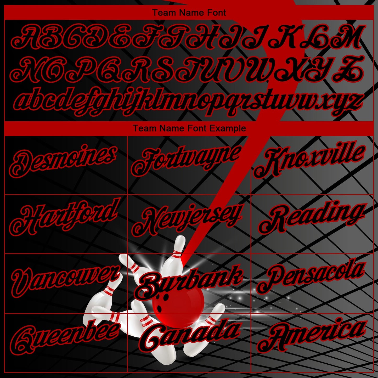 Custom Black Red 3D Pattern Design Bowling Performance Polo Shirt view 4