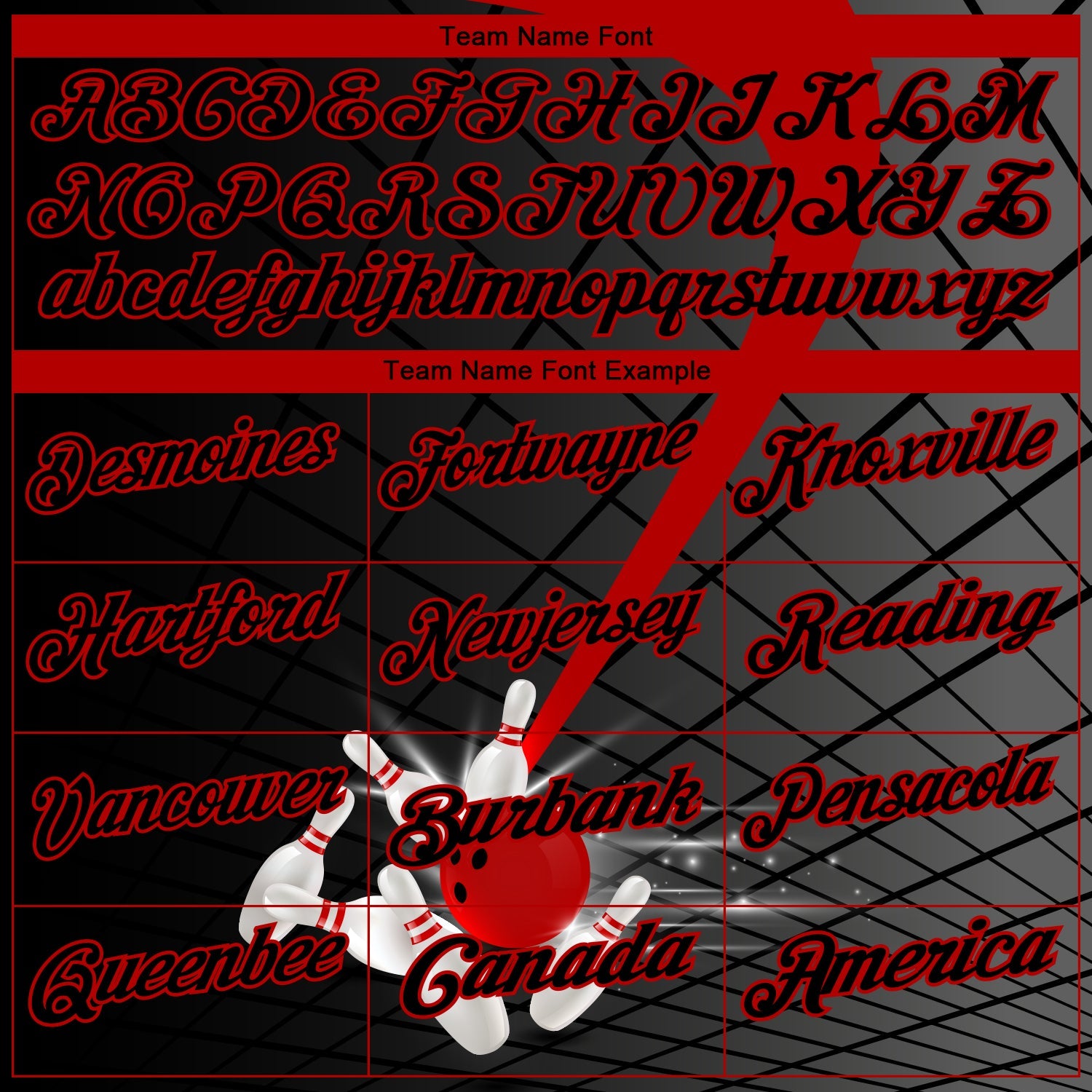 Custom Black Red 3D Pattern Design Bowling Performance Polo Shirt view 4