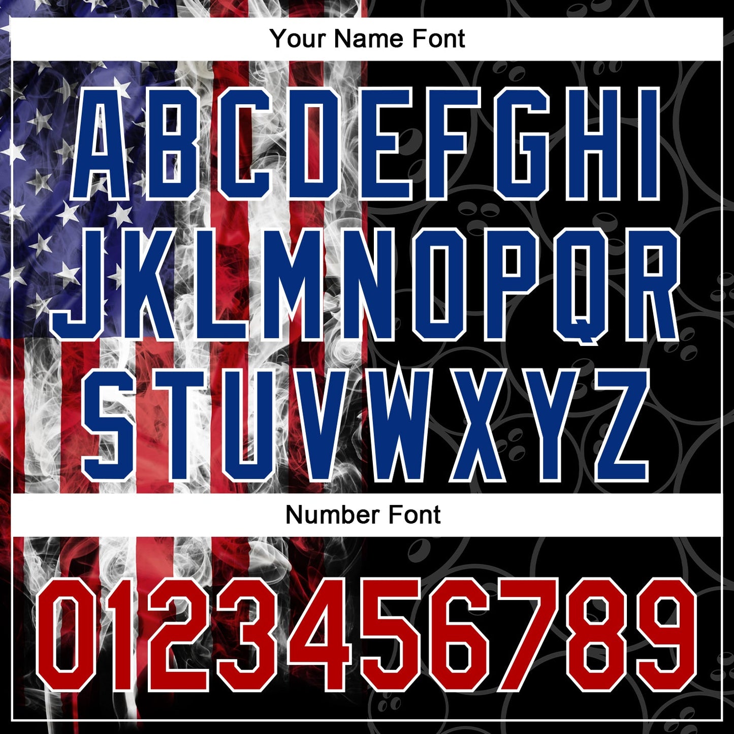 Custom Black Red-Royal 3D Pattern Design Billiards Snooker 8 Ball American Flag Performance Polo Shirt view 5