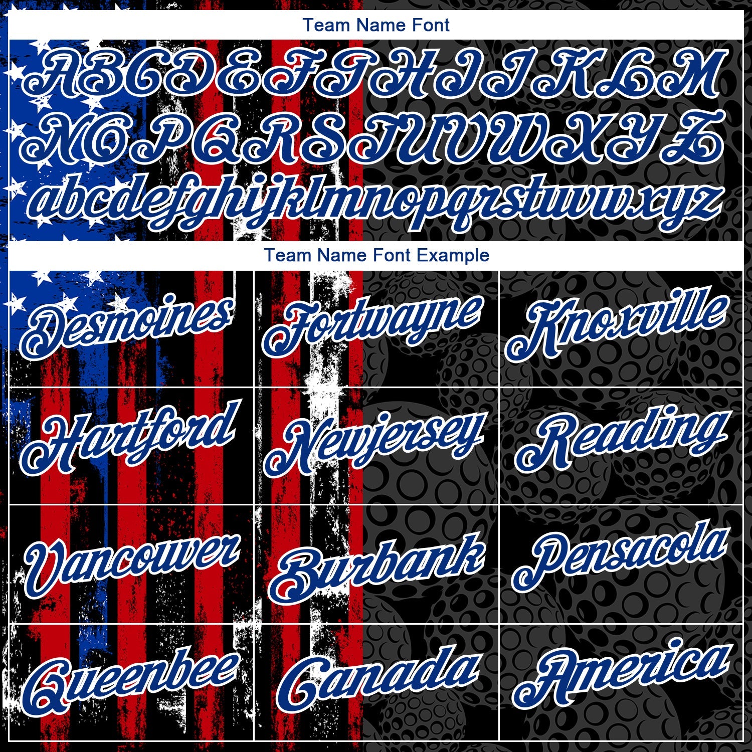 Custom Black Red-Royal 3D Pattern Design Golf Ball American Flag Performance Golf Polo Shirt view 4