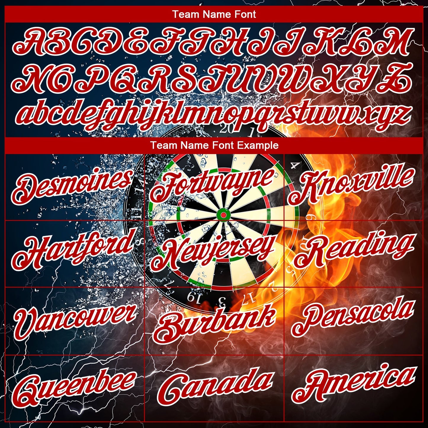Custom Black Red-White 3D Pattern Design Flame Dart Board Performance Golf Polo Shirt view 4