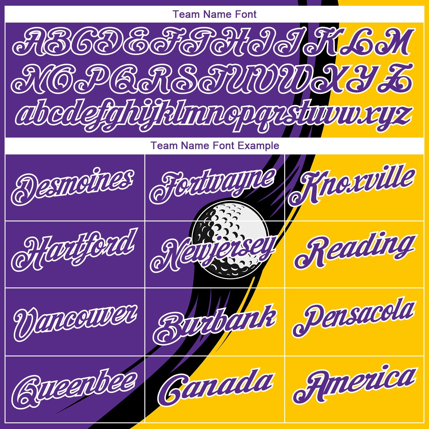 Custom Purple Yellow-Black 3D Pattern Design Golf Ball Performance Golf Polo Shirt view 4