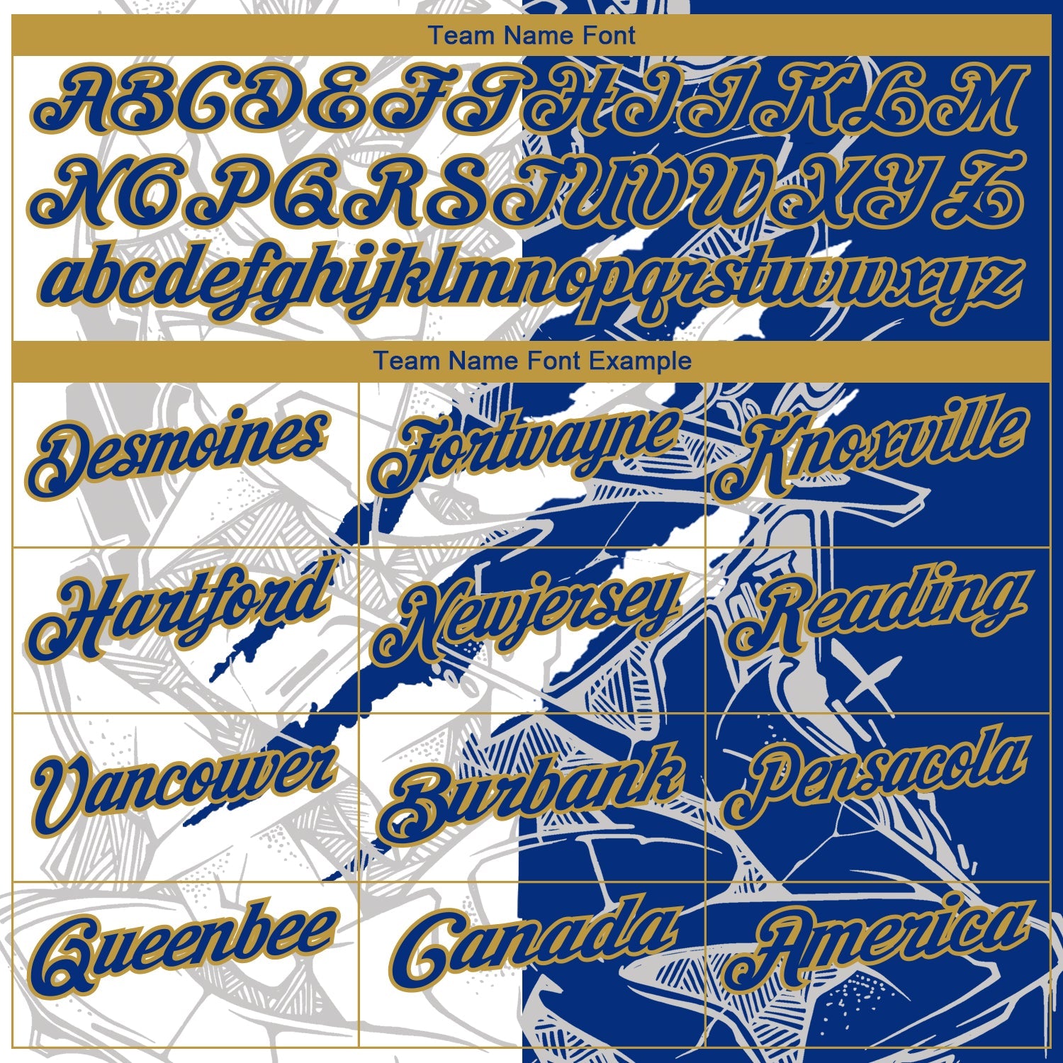 Custom Graffiti Pattern Royal-Old Gold 3D Scratch Performance Golf Polo Shirt view 4