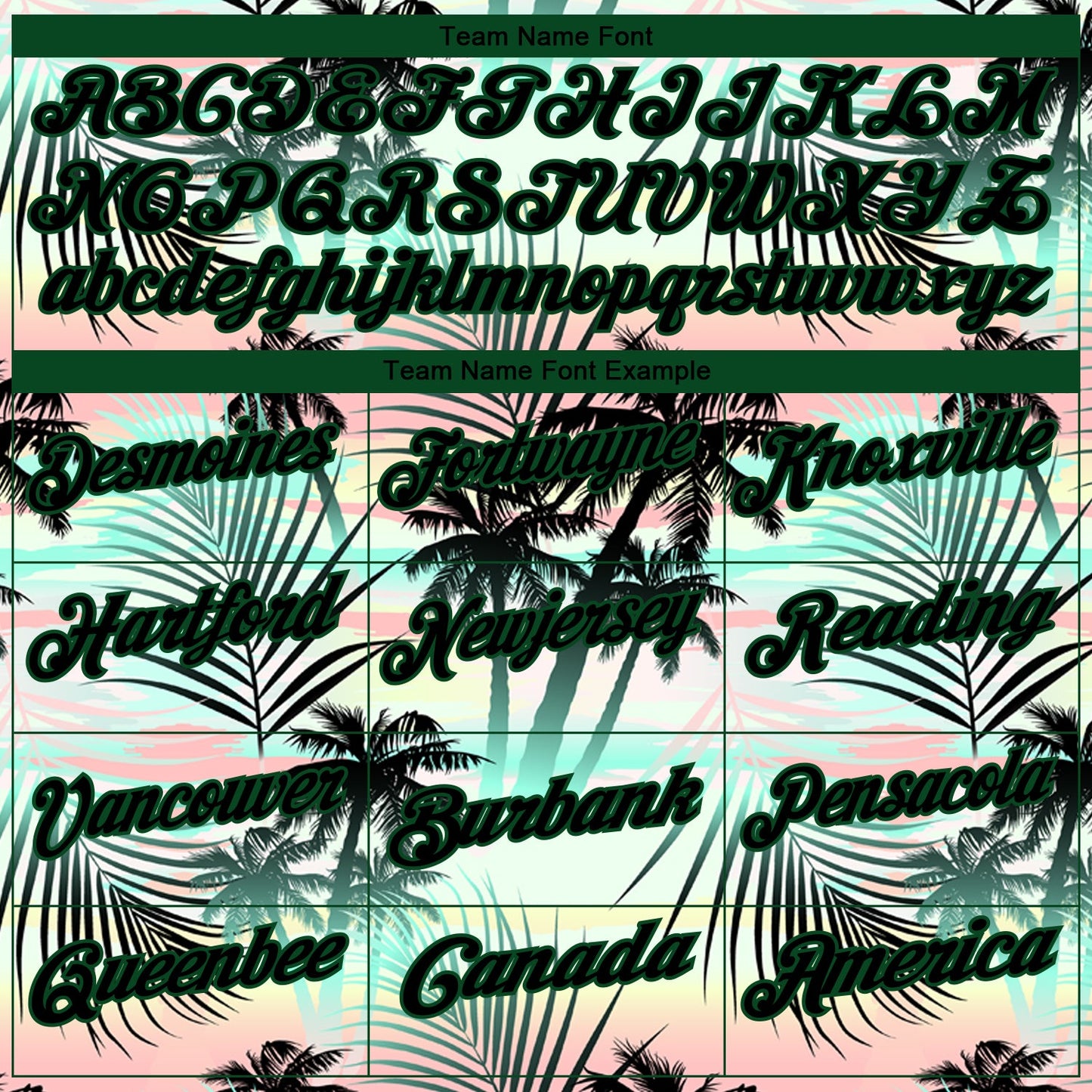 Custom Black Green 3D Pattern Design Tropical Hawaii Palm Leaves Performance Golf Polo Shirt view 4