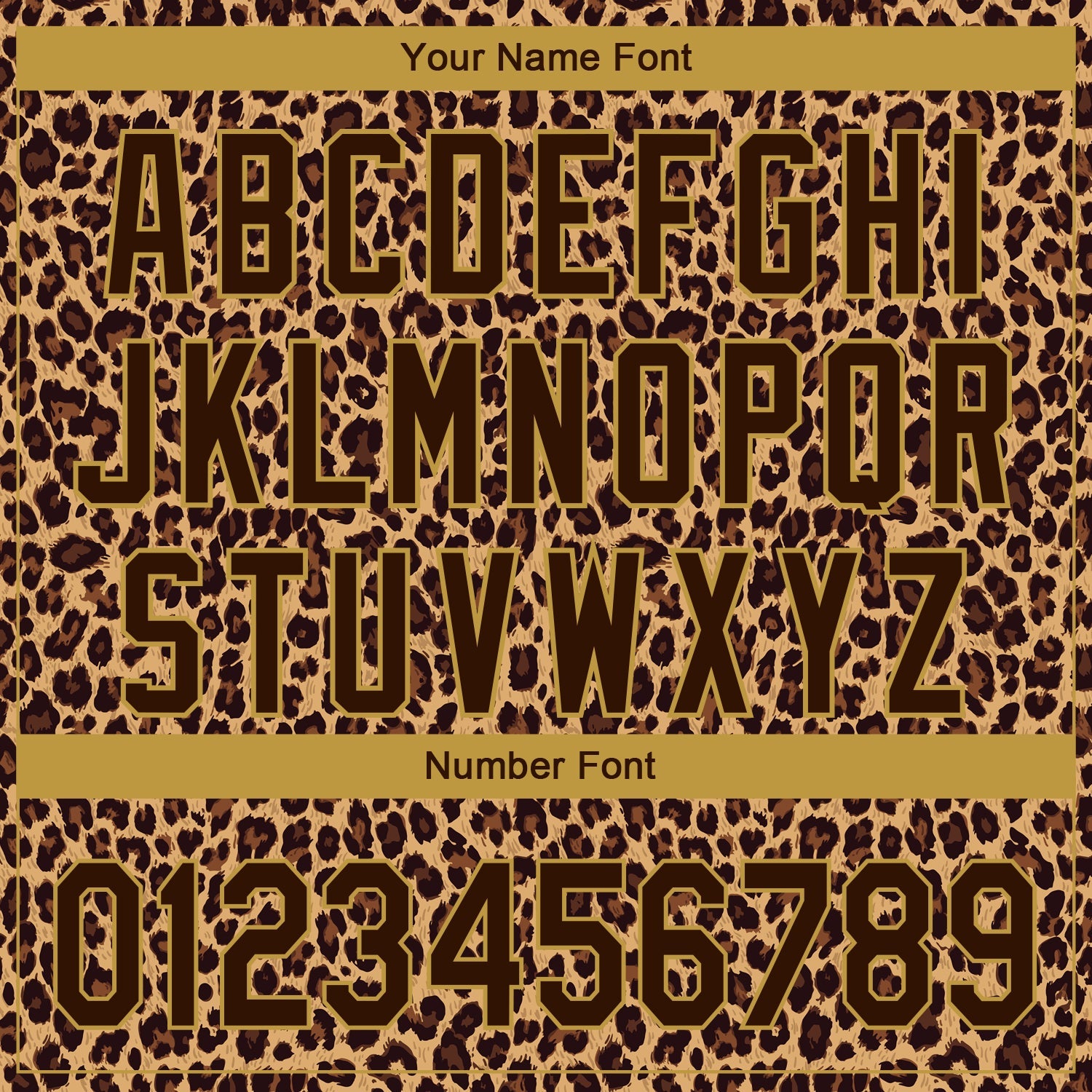Custom Brown Old Gold 3D Pattern Design Leopard Print Performance Golf Polo Shirt view 5