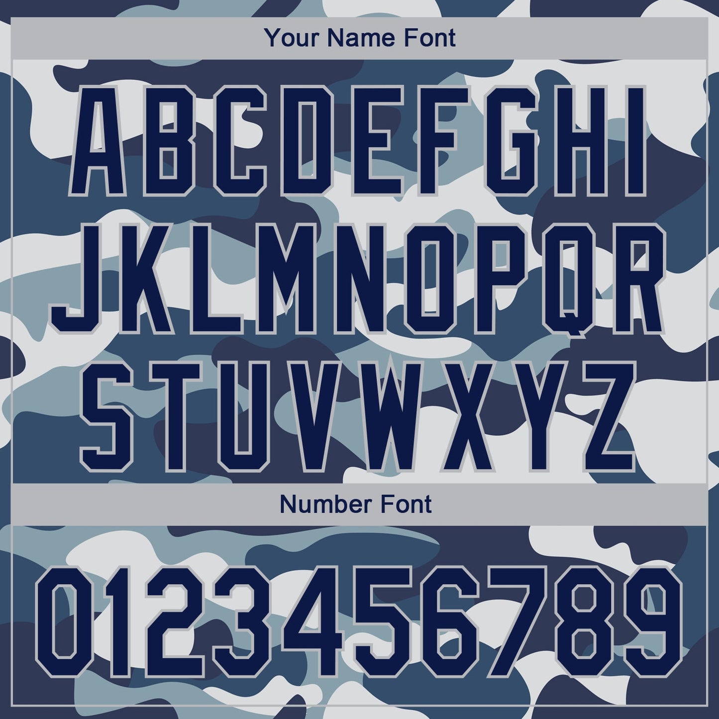 Custom Camo Navy-Light Gray Performance Salute To Service Golf Polo Shirt view 5