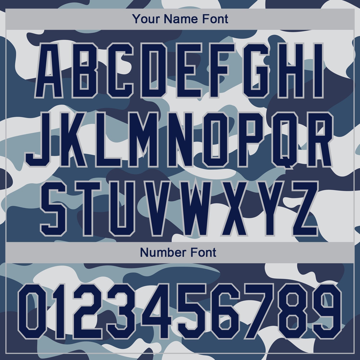 Custom Camo Navy-Light Gray Performance Salute To Service Golf Polo Shirt view 5