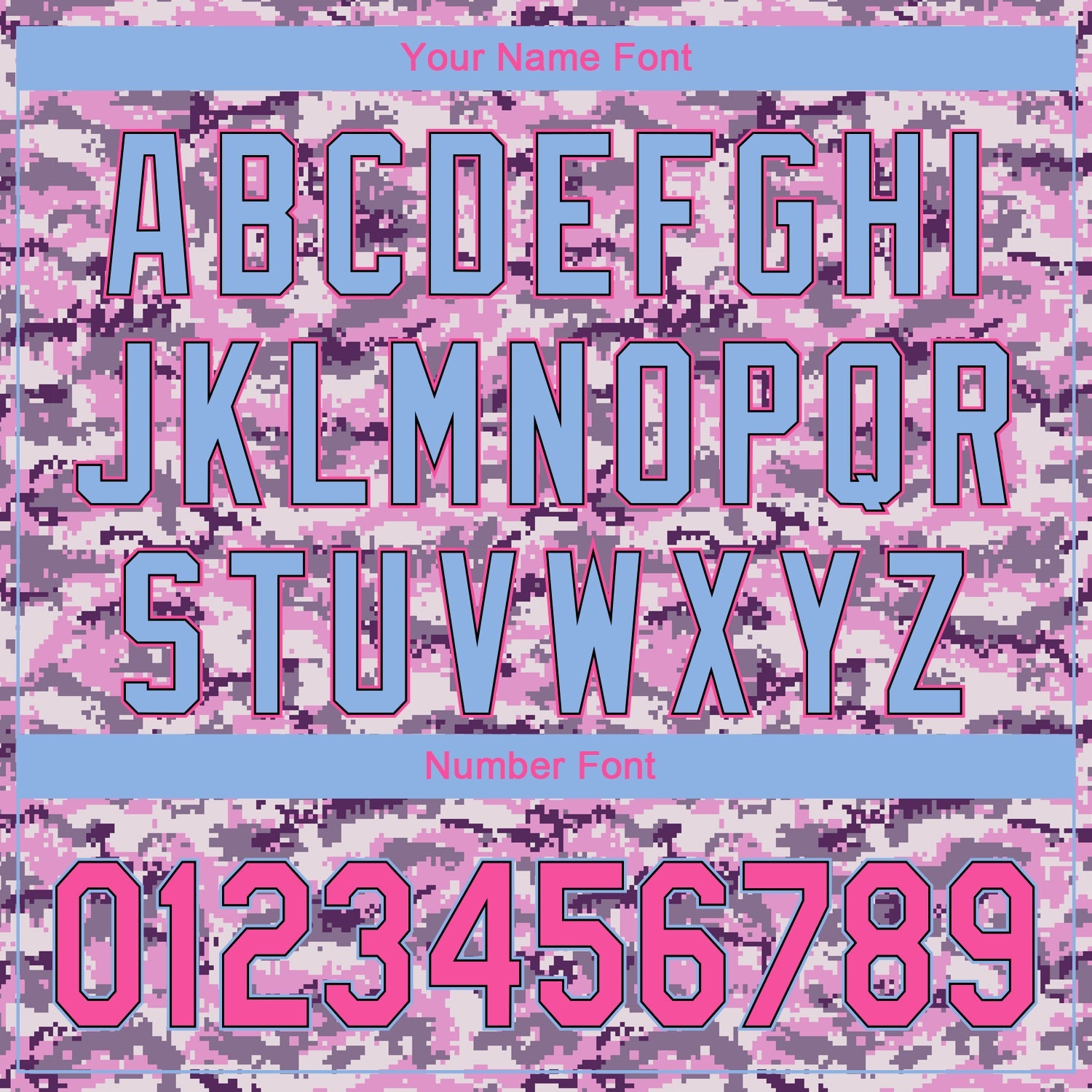 Custom Camo Pink-Light Blue Performance Salute To Service Golf Polo Shirt view 5