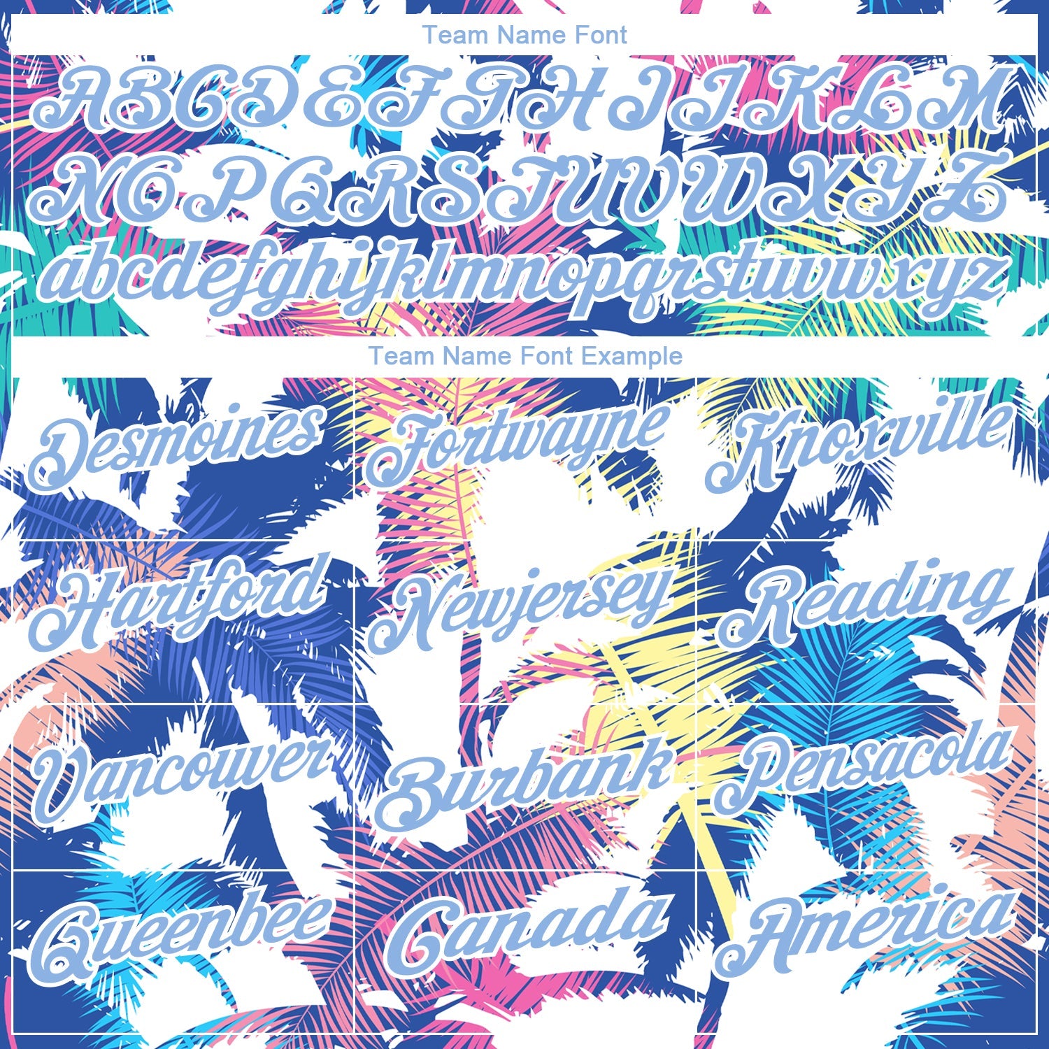 Custom White Light Blue 3D Pattern Design Hawaii Palm Trees Performance Golf Polo Shirt view 4