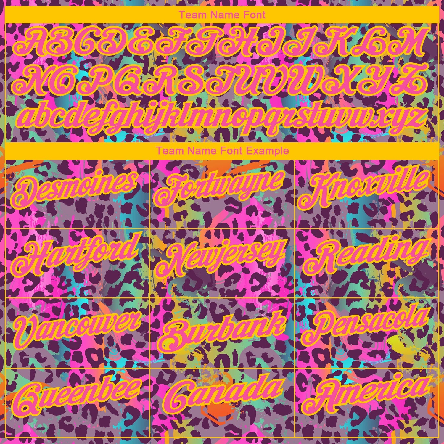 Custom Graffiti Pattern Yellow-Pink 3D Colorful Leopard Print Performance Golf Polo Shirt view 4