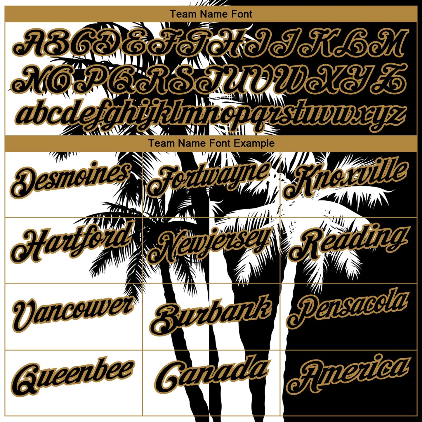 Custom Black White-Old Gold 3D Pattern Design Hawaii Coconut Trees Performance Golf Polo Shirt view 4