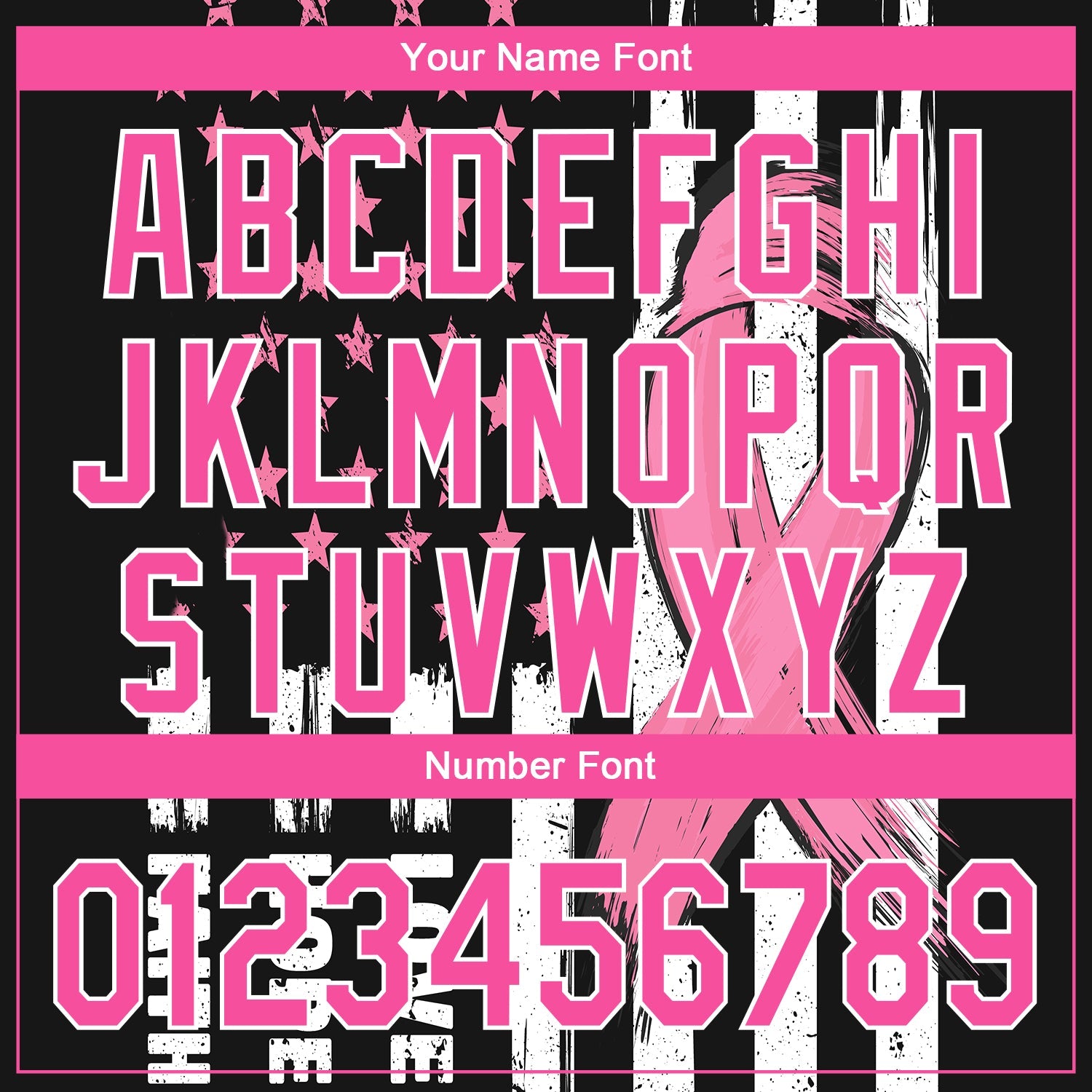 Custom Black Pink-White 3D American Flag With Pink Ribbon Breast Cancer Awareness Month Women Health Care Support Performance Golf Polo Shirt view 5