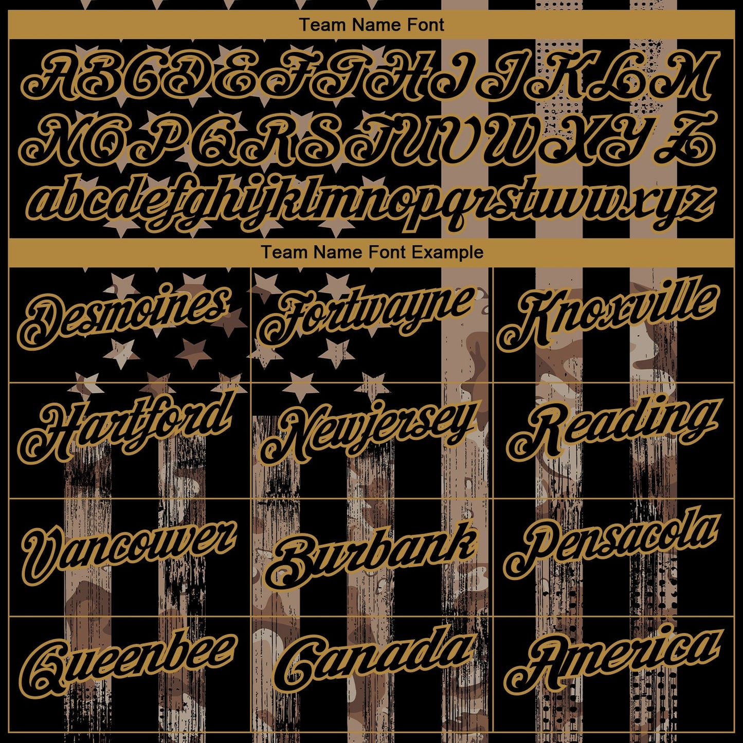 Custom Camo Black-Old Gold American Flag Performance Salute To Service Golf Polo Shirt view 4