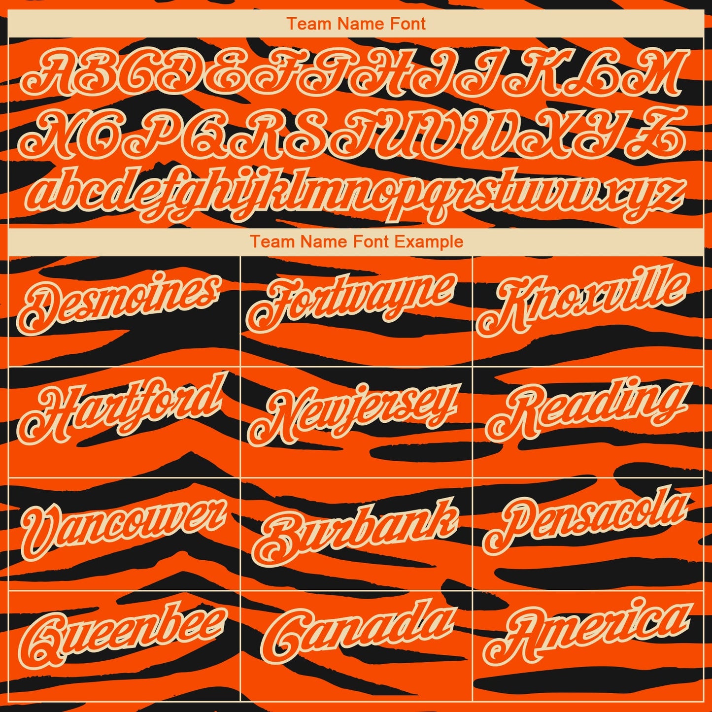 Custom Orange Cream-Black 3D Pattern Design Tiger Print Performance Golf Polo Shirt view 4