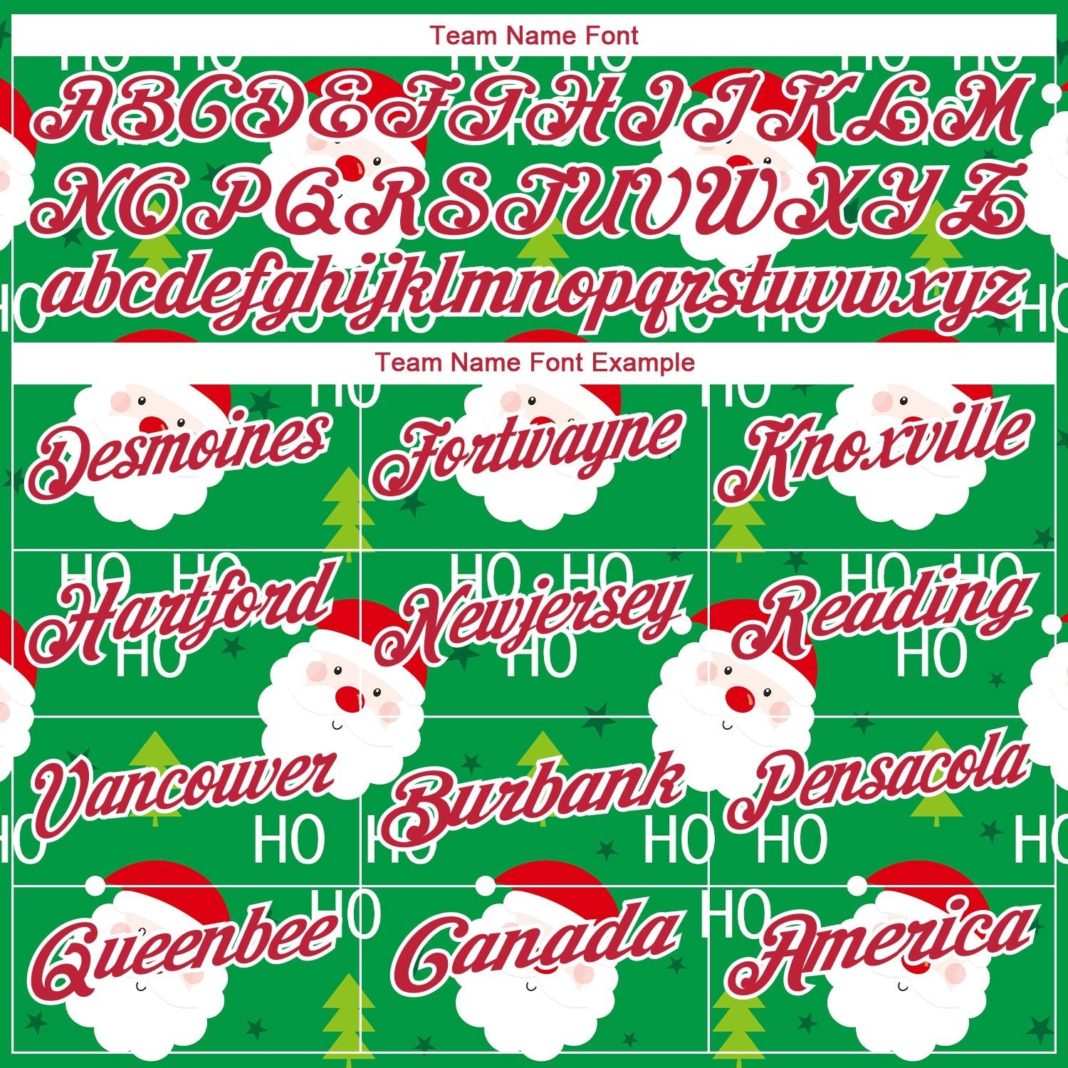 Custom Kelly Green Red-White 3D Christmas Santa Claus Performance Golf Polo Shirt view 4