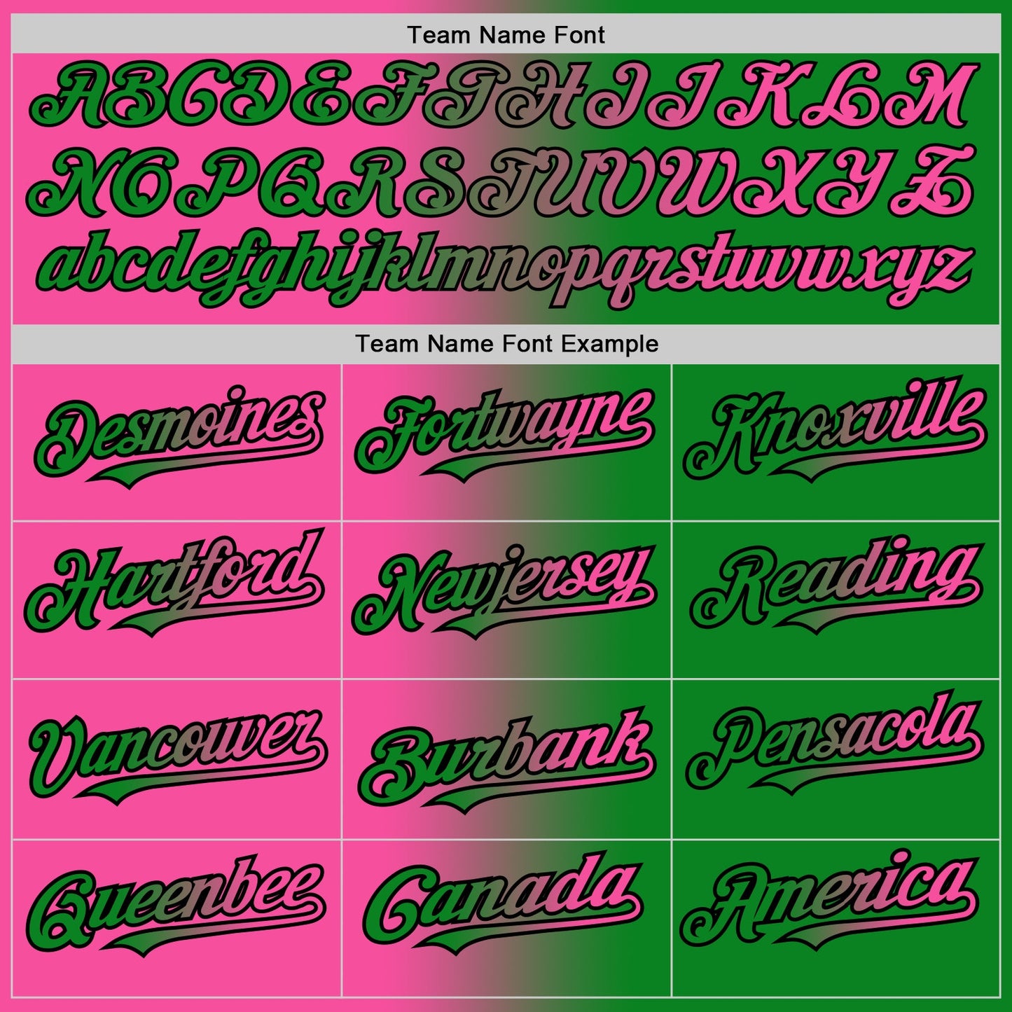 Custom Grass Green Pink-Black Authentic Gradient Fashion Baseball Jersey view 4