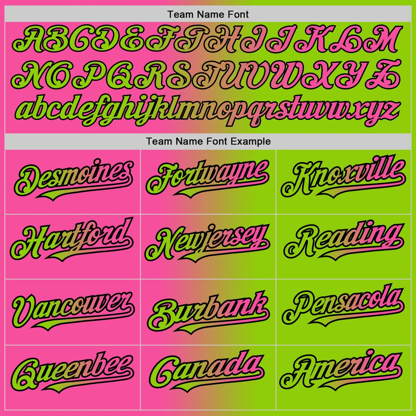Custom Neon Green Pink-Black Authentic Gradient Fashion Baseball Jersey view 5