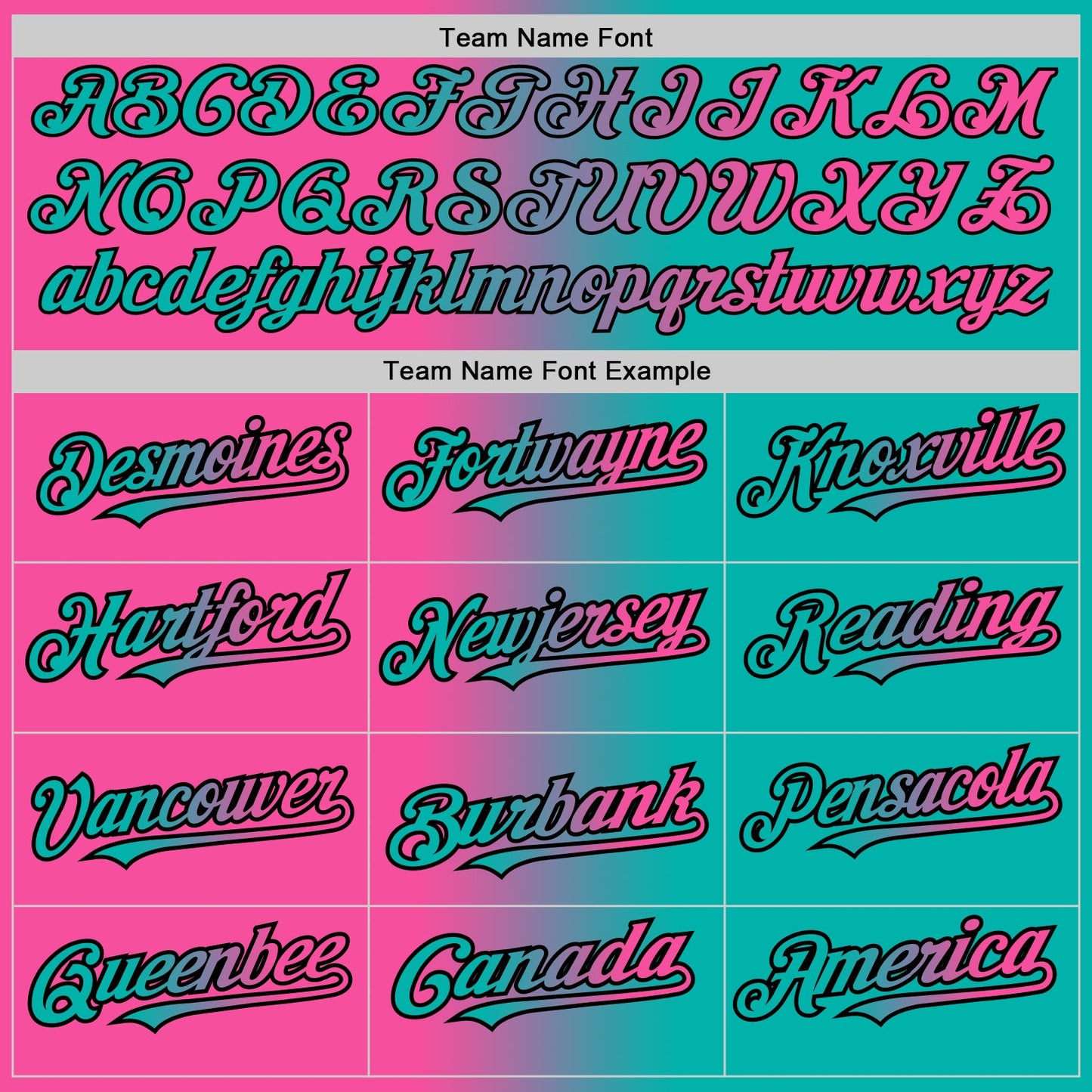 Custom Aqua Pink-Black Authentic Gradient Fashion Baseball Jersey view 4