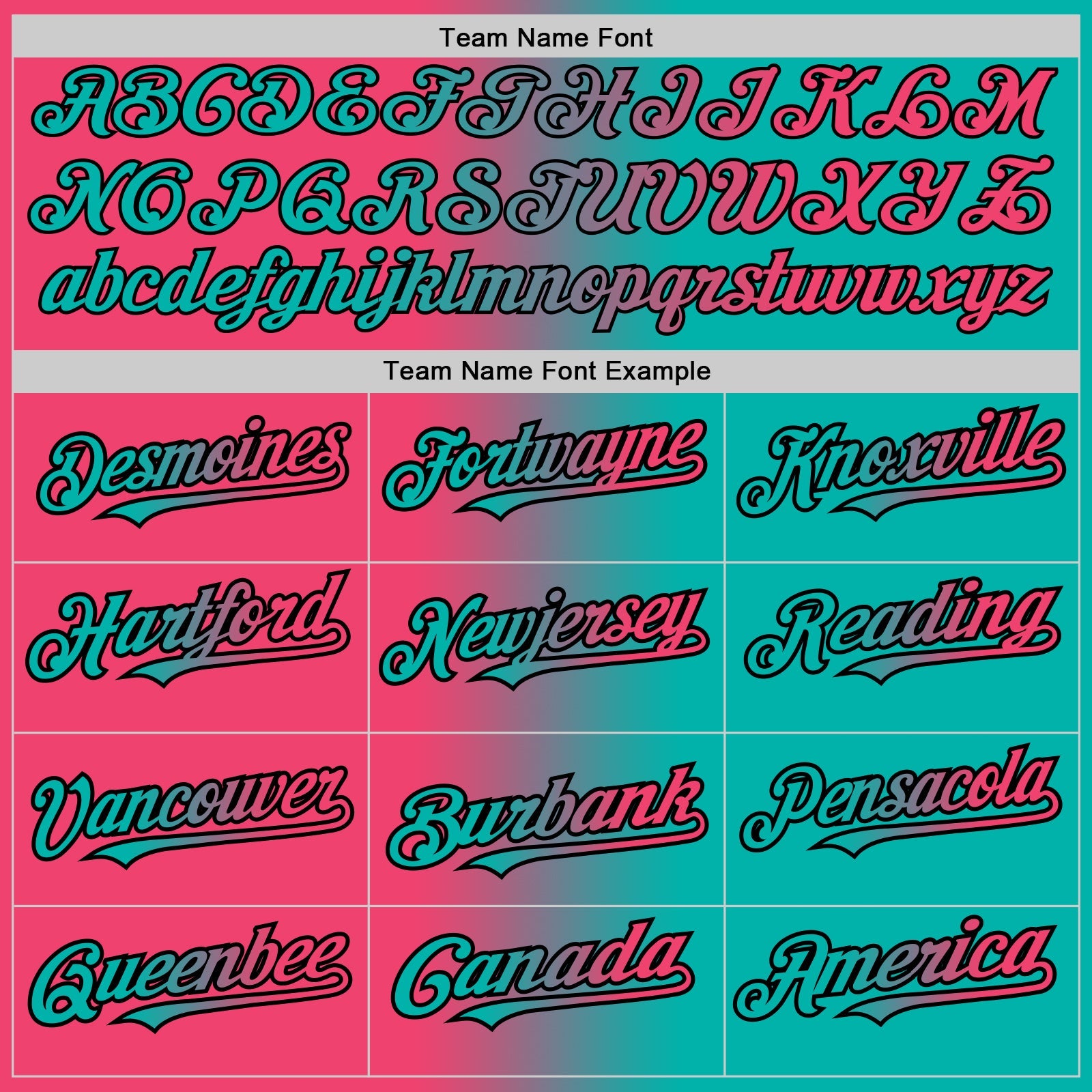 Custom Aqua Neon Pink-Black Authentic Gradient Fashion Baseball Jersey view 4