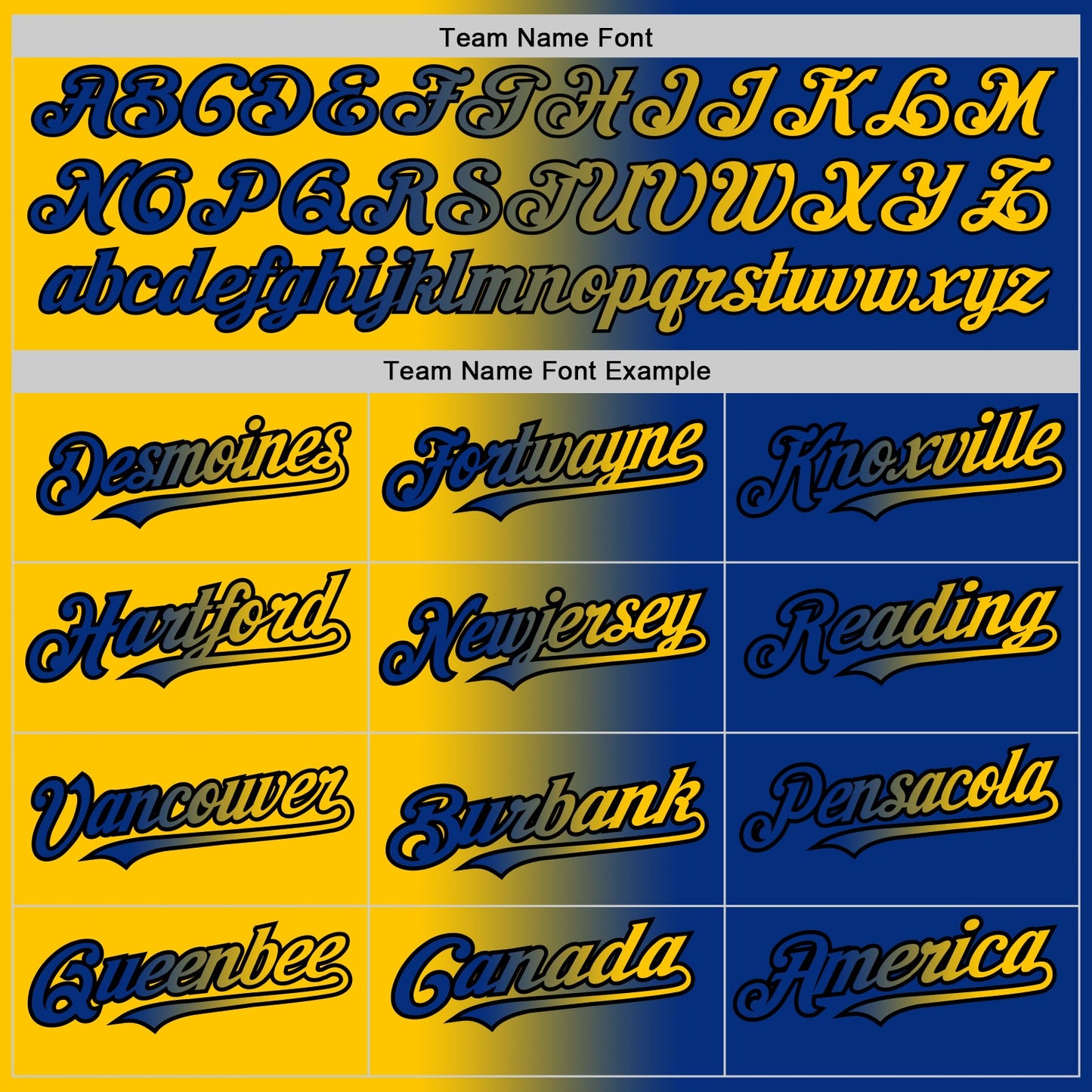 Custom Royal Yellow-Black Authentic Gradient Fashion Baseball Jersey view 4