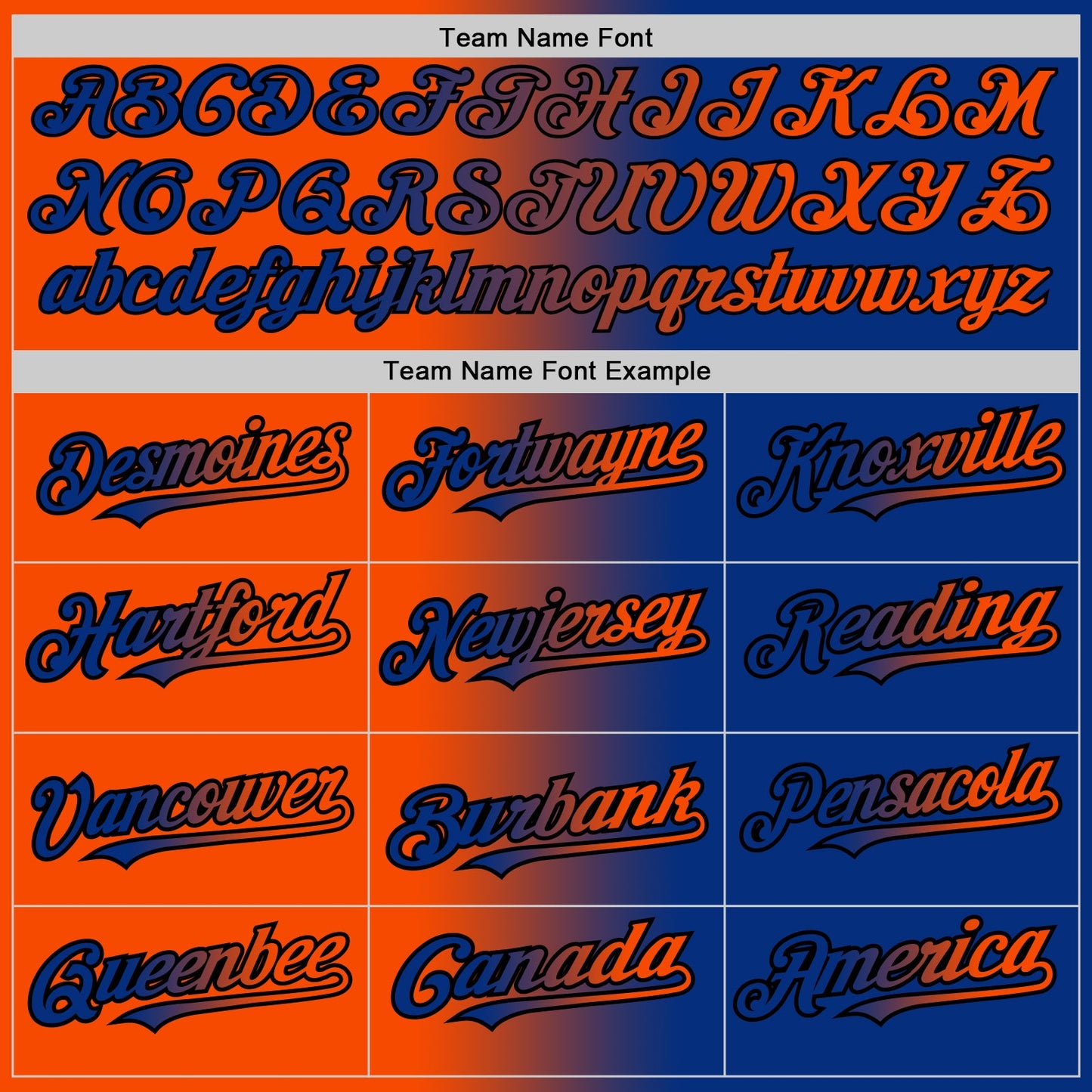 Custom Royal Orange-Black Authentic Gradient Fashion Baseball Jersey view 4