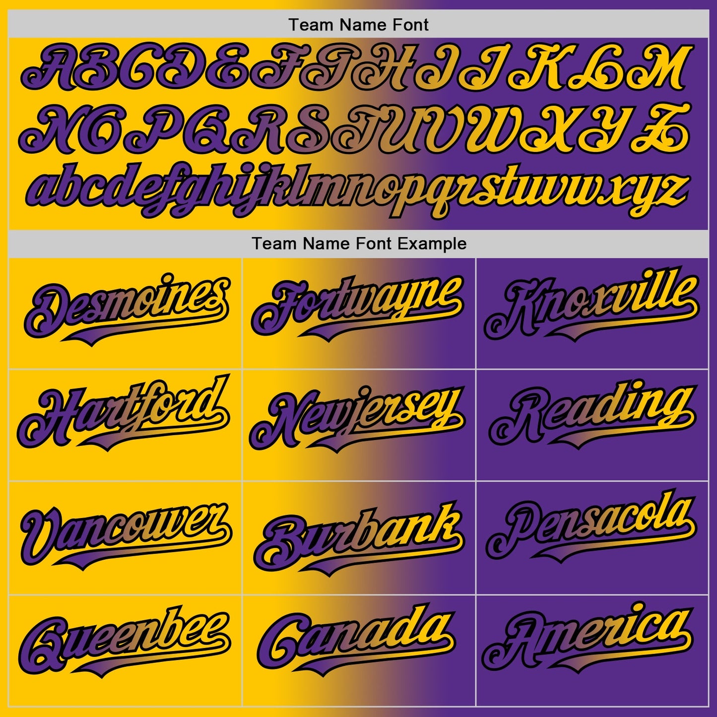 Custom Purple Yellow-Black Authentic Gradient Fashion Baseball Jersey view 4