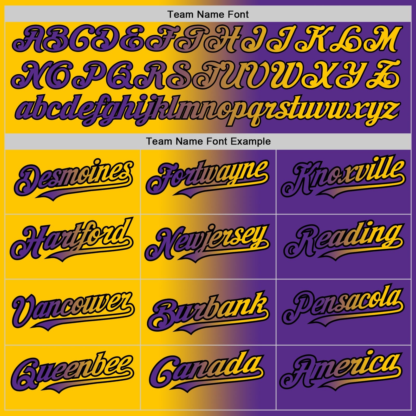 Custom Purple Yellow-Black Authentic Gradient Fashion Baseball Jersey view 4