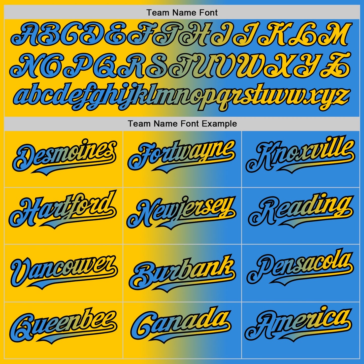 Custom Electric Blue Yellow-Black Authentic Gradient Fashion Baseball Jersey view 4
