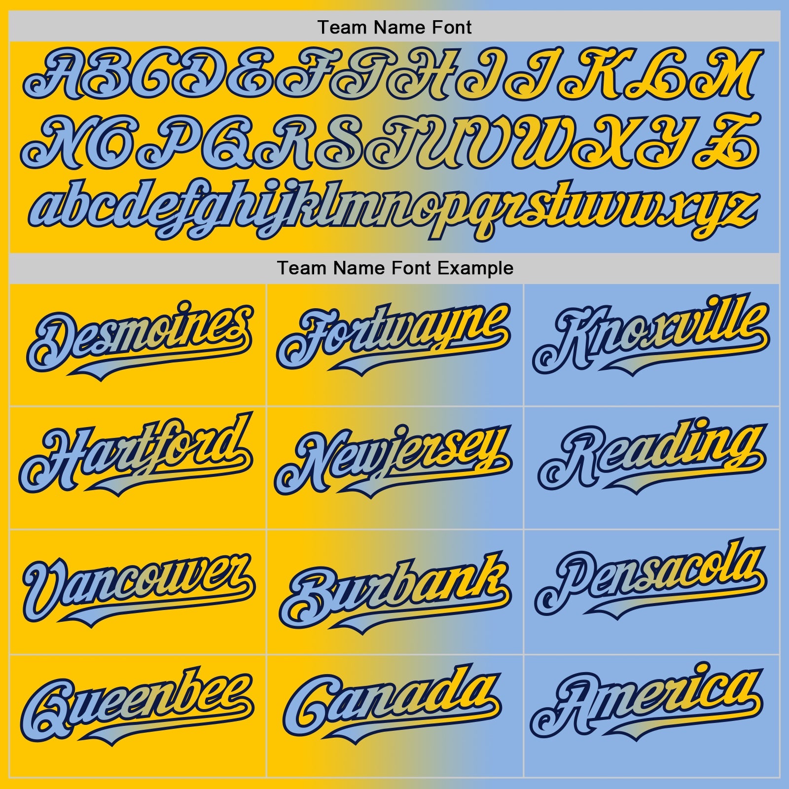 Custom Light Blue Yellow-Navy Authentic Gradient Fashion Baseball Jersey view 4